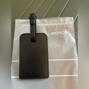 Monos Luggage Tag - Midnight Black NWT